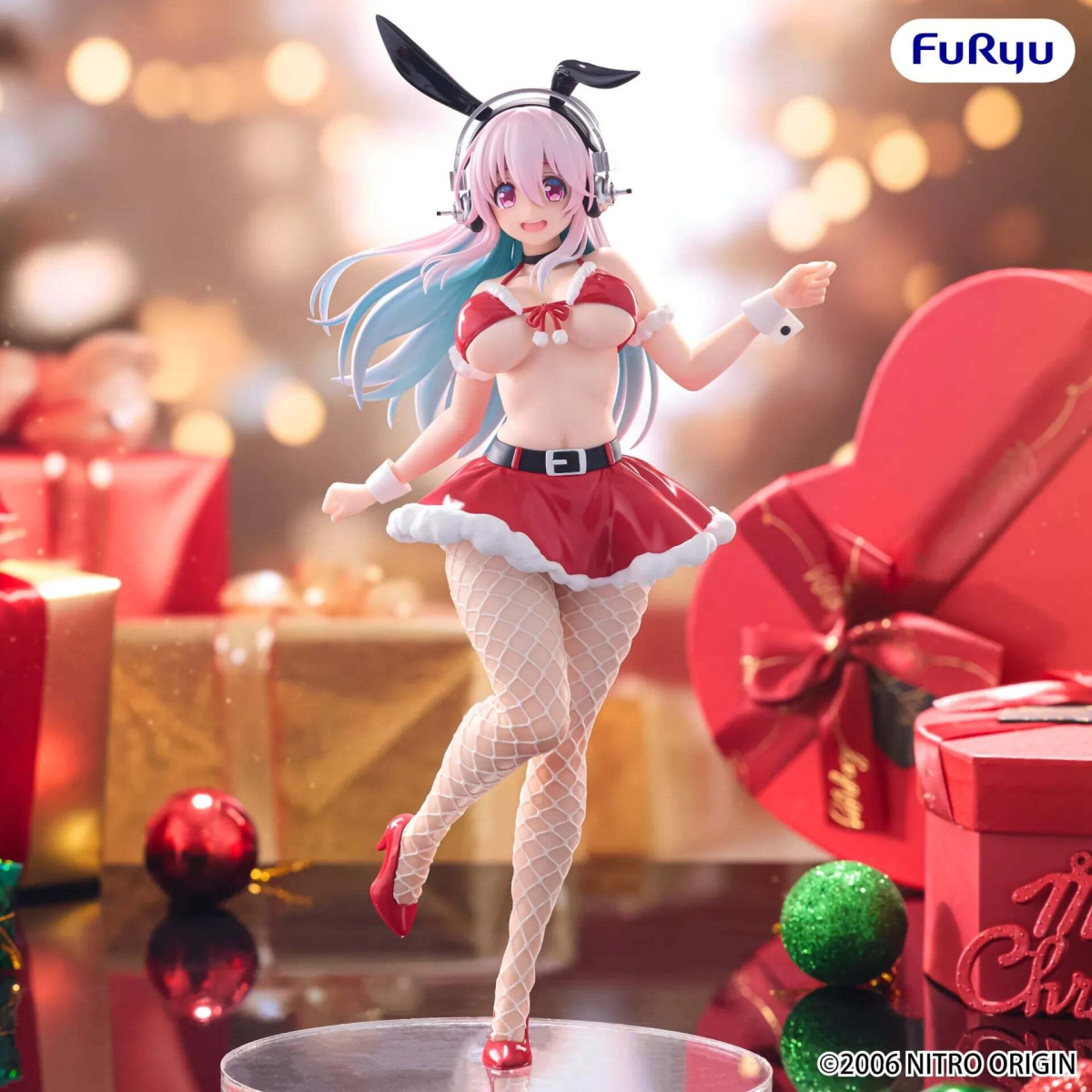 Super Sonico - Figurine Super Sonico BiCute Bunnies Santa Ver.
