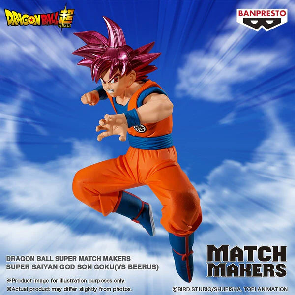 Dragon Ball Super – Figurines Match Makers Goku (SSG) & Beerus