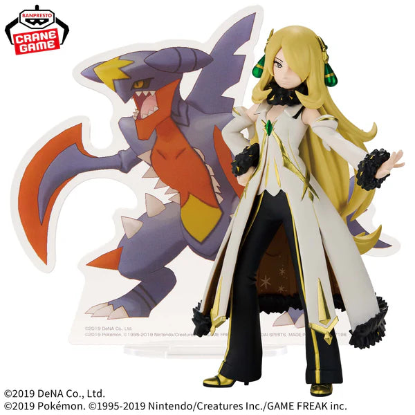 Pokémon Masters EX – Figurine Cynthia & Méga Carchacrok Panel Spectacle