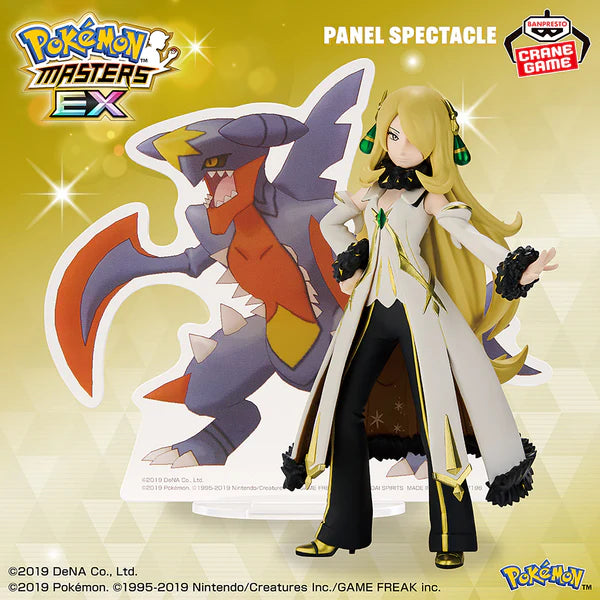 Pokémon Masters EX – Figurine Cynthia & Méga Carchacrok Panel Spectacle
