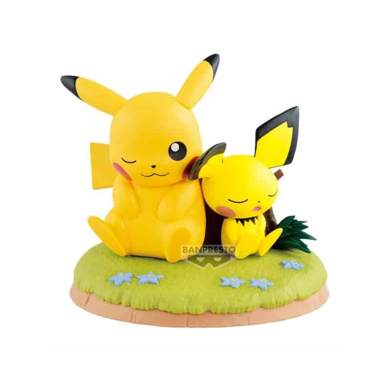 Pokemon – Figurine Pikachu & Pichu Relax Time