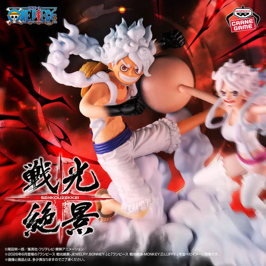 One Piece - Figurine Monkey D Luffy & Jewelry Bonney Senkouzekkai